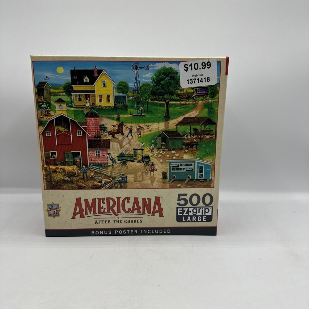 MasterPieces‎ Americana After the Chores EZ Grip 500 LG Pcs Used Ez Grip Large